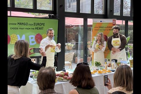 Celebrity chef Omar Allibhoy showcased mangoes' culinary versatility